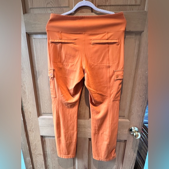 Athleta Delancey Straight Cargo Pant Orange - Picture 2 of 14